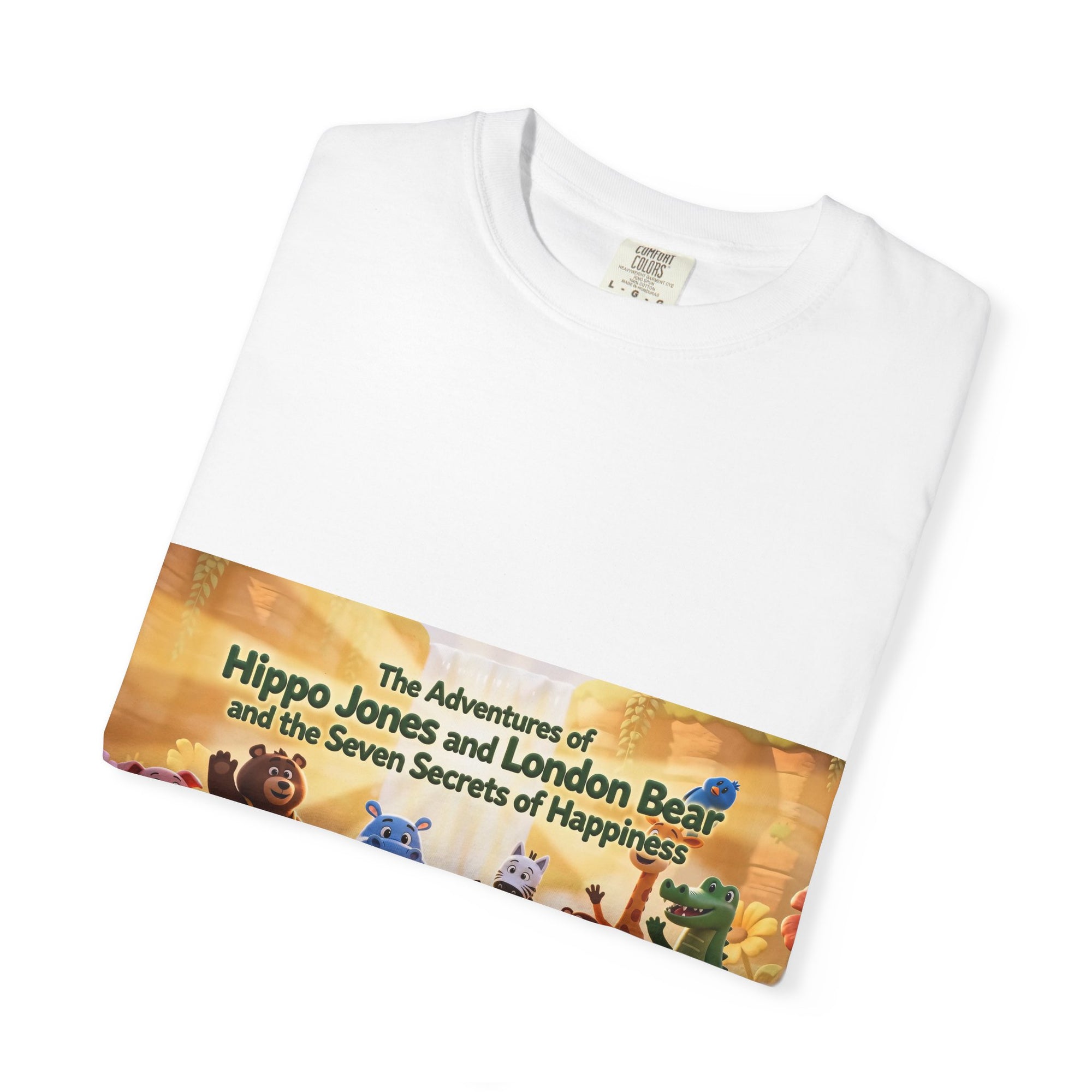 Children's Storybook T-Shirt — “The Adventures of Hippo Jones and London Bear” Illustrated Tee