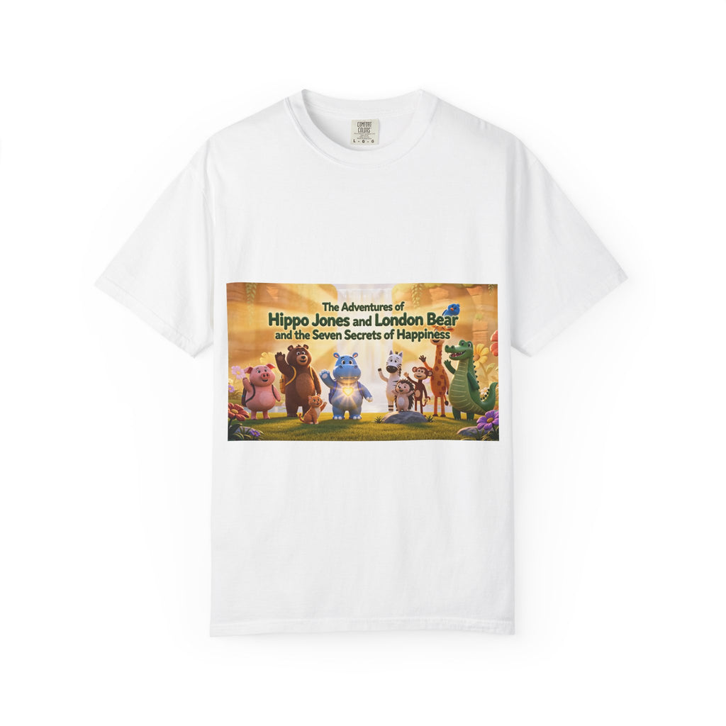 Children's Storybook T-Shirt — “The Adventures of Hippo Jones and London Bear” Illustrated Tee