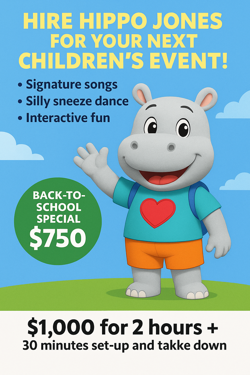 Hire Hippo Jones